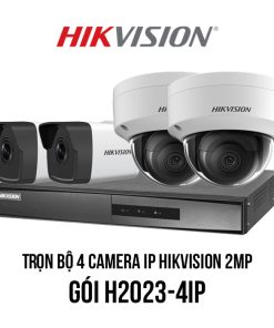 TRỌN BỘ 04 CAMERA IP HIKVISION 2.0MP